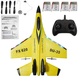 طائرة كهربائية/RC BBSONG RC Plane SU-35 RC Remote Control Airplane 2.4G RC Airplane Fighter Plane Plane Airplane EPP FOAM TOY FOR KIRDS 230210