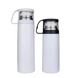 12oz 17oz Mug Sublimation Blank Water Bottle Double Wall Stainless Steel Travel Thermos Tumbler Vacuum Insulated Flask Thermo Water Bottle Tea Coffee Cups New