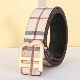 Cintura di design classico Moda a righe Lettera Fibbia liscia Uomo Donna Pantaloni denim Cinture Larghezza 35 cm Cintura in pelle di vacchetta di alta qualità all'ingrosso