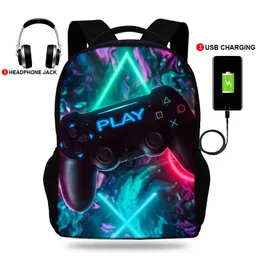 Backpack Teenage Girls And Boys Schoolbag High Quality Backpacks Kids Game Handle Polyester Fashion School Bags