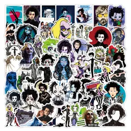 50pcs klasik film Edward Scissorhands çıkartmaları Tim Burton Graffiti Kids Oyuncak Kaykay Araba Motosiklet Bisiklet Sticker Çıkarma Toptan