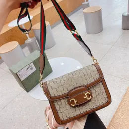 3A Quality Fashion Shoulder Khaki Brown Borse Borse Catena in metallo Borsa a tracolla Portafoglio Borsa Portafogli Donna Flip Cover Messenger Bag JG2 2023