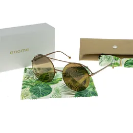 Óculos de sol Eoome Design Ordize redonda Sol óculos de luxo Mulheres Lunette de Luxe Femme Occhiali da Sole Donna 230211