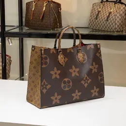 M58521 M58522 Designer Women ONTHEGO MM shopping Bags Genuine Leather Luxury Handbags Purses Tote Shoulder bag Crossbody Clutch Wallet Travel Big Backpack