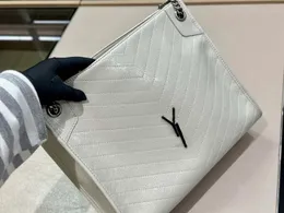 Большая сумка Дизайнерская сумка через плечо Кожаная сумка-мессенджер Сумка для покупок с цепочкой Роскошная модная универсальная вещь