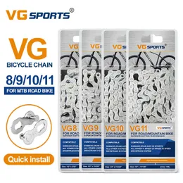 VG Sports Bicycle 6 7 8 9 10 11 12 Speed ​​Road Mountain Parts 8S 9S 10S 11S 12S BIKE MTB Kedjor 116L Rainbow 0210