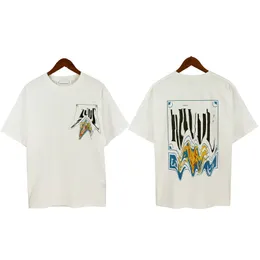 camisetas masculinas de grife masculina Hirts Moda impressa Camista de manga curta Luxo Hip Hop Streetwear Tshirts SXL Tamanho americano