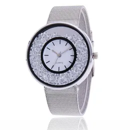 腕時計ファッションステンレススチールローズゴールドシルバーリストwtach luxury womenラインストーン時計Quartz Watch BW1900