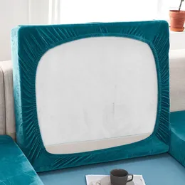 Tampas de cadeira hypooll grosso sofá almofada tampa de mobília elástica protetor de proteção de capa de capa sólida cor 9 cores y1001