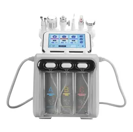 6 I 1 Hydrafacial Machine Hydro Dermabrasion Ansiktsskalning av ultraljudsskrubber Syre Spray Skinv￥rd Mikrodermabrasion