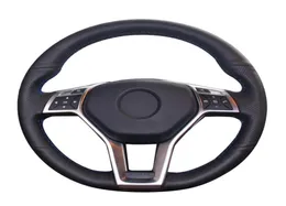 Handstitched PU Artificial Leather Steering Wheel Cover för Mercedes Benz ACLASS 20132015 CLACLASS 2013 CCLASS Accessories2814493695