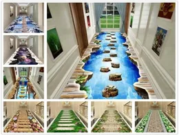 リビングルームのための3Dカーペット面白い冒険床エリアラグ装飾的な長い廊下廊下キッチンベッドルーム2203014011791