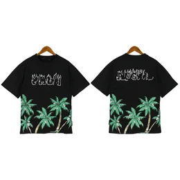 Designers sommarmens palmvinklar t-shirts kvinnor pa t skjortor lösa tees mode tops man casual skjorta lyxiga kläder gata shorts hylsa kläder tshirts kvalitet