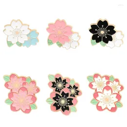 Spille Spilla per zaino con fiori di ciliegio Spilla per badge per borse per vestiti, giacche, cappelli, decorazione D0LC