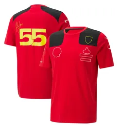 Thirts للرجال 2023 New F1 T-Shirt Mens Polo Stirts Formula 1 Red Team Team Short Summer F1 Racing Clothing Jersey Custom 44FW