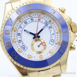 44MM acciaio inossidabile bracciale in oro meccanico automatico orologi da uomo orologio lunetta girevole bidirezionale lancette blu 116688 indice Ho309P