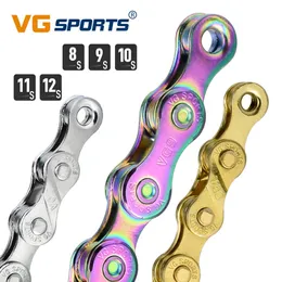 1PC VG Sports MTB Bikkedja 6 7 8 9 10 11 12 Speed ​​Velocidade 8S 9S 10S 11S 12S Mountain Road Bike Chains Del 116/126 Länkar 0210