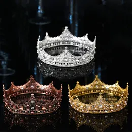 Biżuter ślubny złota srebrna kolor barokowe czarne tiary i korony perły kryształ księżniczki diademy ślubne kobiety