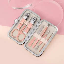 Nail Art Kits 7 To 18Pcs Portable Stainless Steel Cutter Tool Manicure Clippers Pedicure Set Scissor Cuticle Nipper