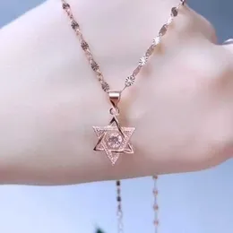 Подвесные ожерелья 2020 Новый динамический шестиугольный Xingling S925 Серебряный серебряный ожерелье для снежного снежина