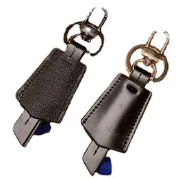 Beroemde ontwerper Black Pu lederen auto Key Chain Rings Accessoires Mode Keychain Key Key Buckle Hanging Decoratie voor tas met doos