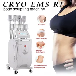 Fat Minska frysande kryolipolysmaskin 4 eller 8 Cryo Plates Pads 2 I 1 EMS RF Body Toning Envis Fat Borttagning Equipment