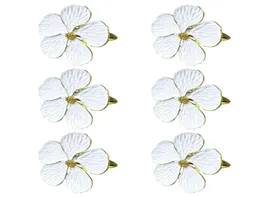 Napkin Rings 6pcs Flower RingFloral Serviette gespen Holder Eettafels Setting Decor voor bruiloft Banquet Christmas6226236
