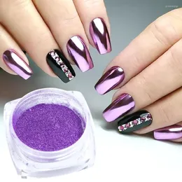 Nail Glitter 1 Box Mirror Chrome Powder Gorgeous Metallic Art Pigment Decoration DIY Manicure Rubbing Dust Flakes NFC/ASX