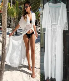 Kaftan Beach Lace Bikini Cover Up Long Beach Pareo Robe de Plage Frauen 2017 Sommer Saida Beach Tunic Beachwear62924872880461