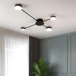 Luzes de teto, personalidade nórdica, atmosfera de sala de estar liderada por um restaurante minimalista pós -moderno Lâmpada de quarto