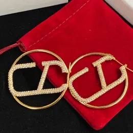 Modeörhängen designer örhängen för kvinnor hoops smycken v bokstav älskar luxurys designers örhängen des boucles oreilles hoop 291n