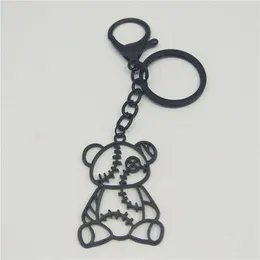 Keychains Cute Bear Keychain Fashion Hollow Ladies Gift Llavero Chaveros Small Jewelry Car Bag Accessories