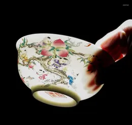 Ciotole cinese da 5 pollici di longevità di buon auspicio ciotola ramen di ricambio jingdezhen osso in ceramica in porcellana di riso in porcellana utensili da tavolo1247598