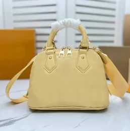 Lüks Crossbody Shell Bag Kadın Tasarımcı Çanta Tote Çantalar İşlemeli Deri Omuz Çıkarılabilir Moda Kılıfları Orijinal Deri Pekalı Çanta