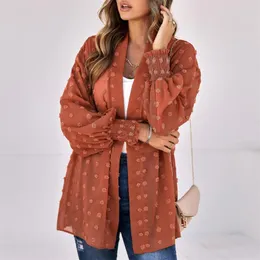 Women's Blouses Fashion Woman Shirt Cardigan Long Sleeve Coat Tops Women Outwear Jackets Camisas Y Blusas Roupa Feminina Mujer