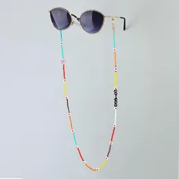 Choker C.Quan Chi Fashion Beaded Glasses Chain Necklace Handmade Women Jewelry Trend Demon Eye Halter Neck Mask