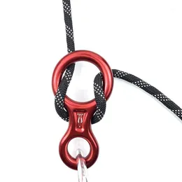 Escalada Liga de alumínio ao ar livre 8 Word Loop 30kn Ring Ring Ring Rupge Rigging Rappelling Flings and Webbing1