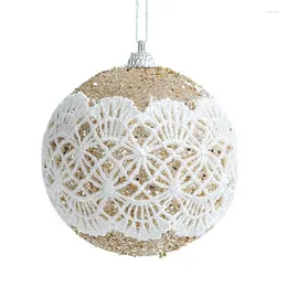 Parti dekorasyon dantel köpük Noel topu süs ağacı dekorasyonlar asma hediye b03d