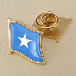 Bandeira da bandeira somali Crystal Drop Badge Broche Bandges de todos os pa￭ses do mundo