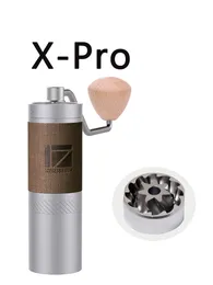 Manual Coffee Grinders 1Zpresso XPro Grinder Portable Mill External Adjustment Stainless Steel Burr 230211