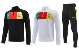 22-23 Camarões Fatos de treino masculinos crachá bordado Lazer esportes terno roupas camisa de treinamento esportivo ao ar livre