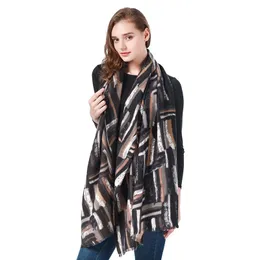 Шарфы 180 70 см женский осенний зимний шарф модный клетку теплый мягкий большой одеял роскошный женский хиджаб Шаль