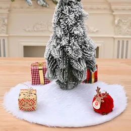 Рождественские украшения прибытие юбка дерева с открытой концом антипроливающейся складной складной плюшевой плюшевой плюшевой плюшевой орнамент