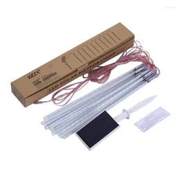 Strings szyoumy 35/50cm 10 Tüpler Güneş Meteor Duş Yağmur Led Peri Dize Işıkları Sokak Çelenkleri Noel Ağacı Dekorasyonları Açık hava için