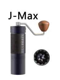 Manuella kaffekvarnar 1Zpresso JMax Grinder Portable Mill 48mm rostfritt stål Burr 230211