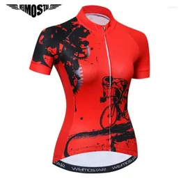 Vestes de course Weimostar 2023 Pro Team cyclisme maillot femmes chemise été à manches courtes vêtements respirant vtt vélo vélo Ropa