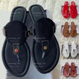 Summer Women Flat Slippers Luxurys Designers Sandals Leather Brand Girl Slides Sandalias Casual Flip Flops Size 35-43