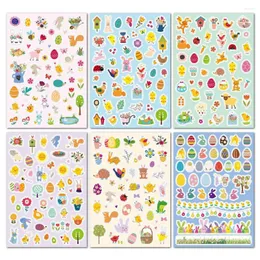 Gift Wrap 6pcs Party Easter Stickers For Stationery Laptop Scrapbook Sticker Kscraft Scrapbooking Material Craft Supplies