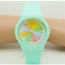 Armbanduhren Unisex Casual Scrub Strap Orange Zifferblatt für Damen Promotion Geschenkuhren Reloj De Regalo mit japanischem Uhrwerk