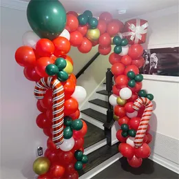 Party Decoration 111pcs Christmas Theme Balloon Garland Arch 2023 Home Supplies Helium Balloons Anniversary Decorations Favors